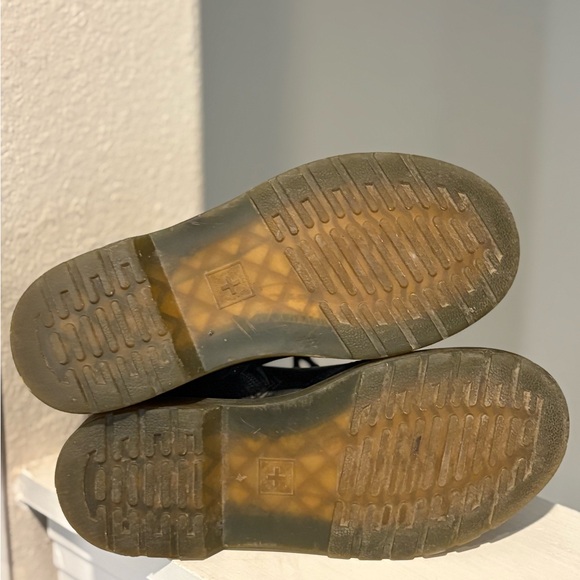 Dr. Martens Doc 1460 J Combat Boots Kids Youth Size 3Y Black Leather Side Zip - Picture 8 of 9